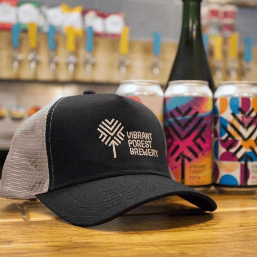 Vibrant branded trucker hat